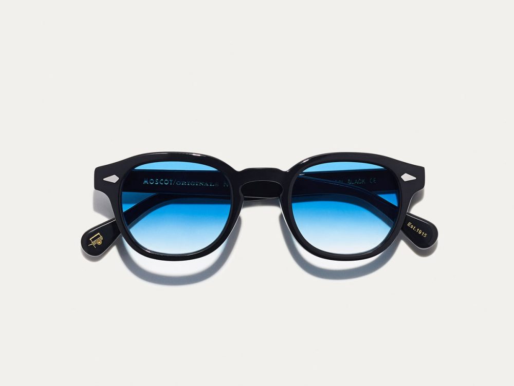 Moscot Lemtosh Black with Moscot Custom Made Tints - Image 2